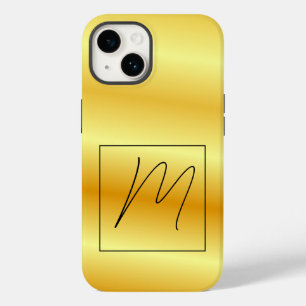 Monogrammad Modern Plain Initial Guld Färg