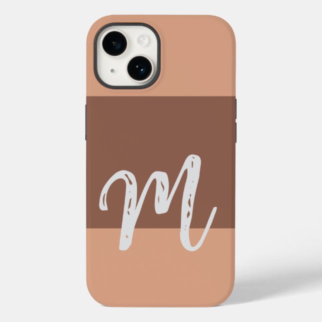 Monogrammad Modern Plain Initial Pastel (Baksida)