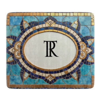 Monogrammad Mosaic Glass Clearboard