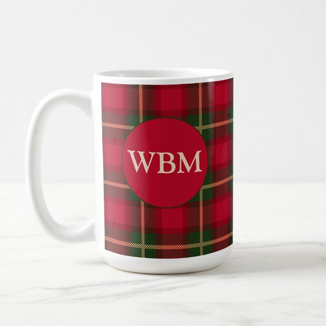 Monogrammad Mugg med röd och svart design (Company Promo Mug
)