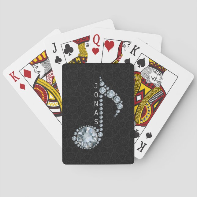 Monogrammad Music Note Kortlek (Baksidan)