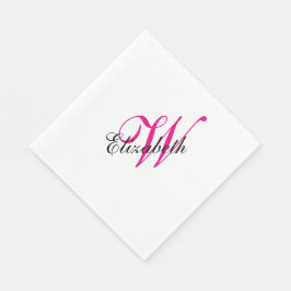 Monogrammad Pappersservett