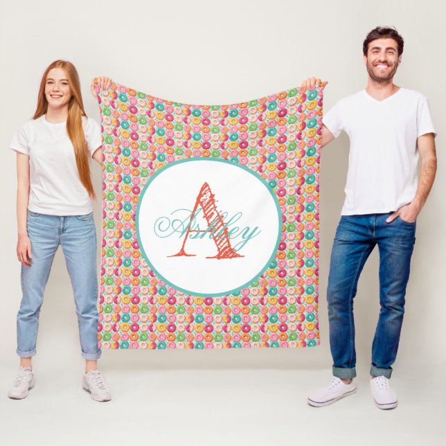 Monogrammad personlig ger inte filt från fleece (På plats)