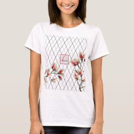 Monogrammad Personlig Kvinnor T-Shirt