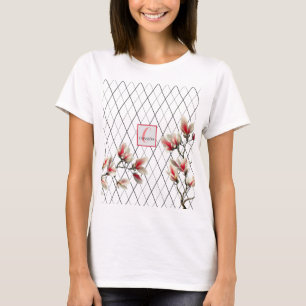 Monogrammad Personlig Kvinnor T-Shirt