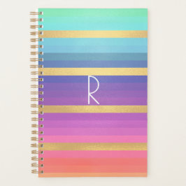 Monogrammad planner för övertoning Pastel Rand