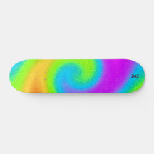 Monogrammad Pyschedelic Skateboard