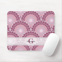 Monogrammad Radiant Pinks Dusky Ro Dot Mandala