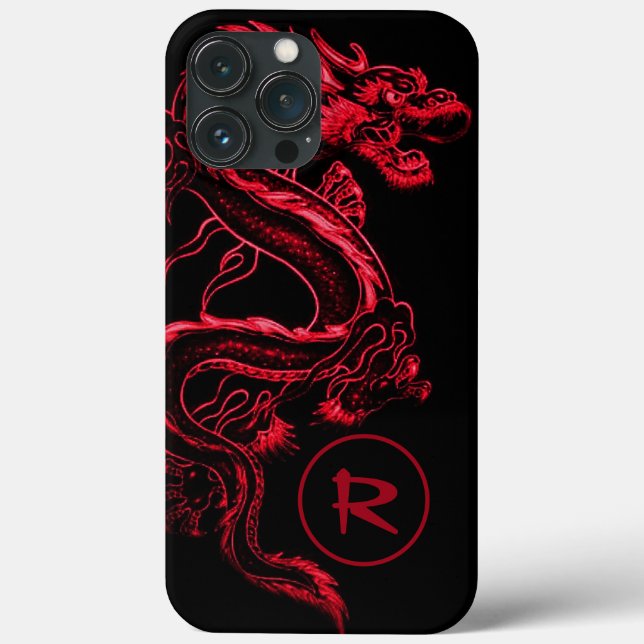 Monogrammad Red Asian Dragon (Baksida)