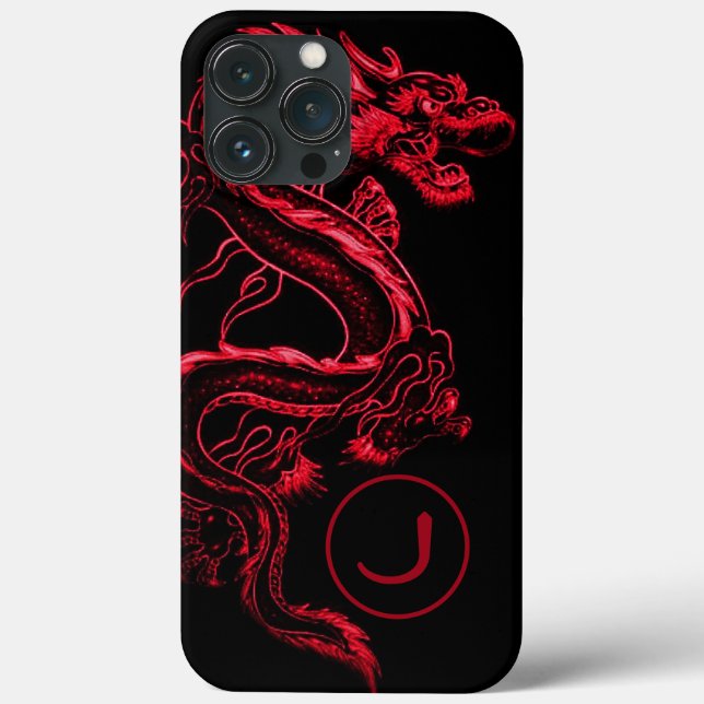 Monogrammad Red Asian Dragon (Baksida)