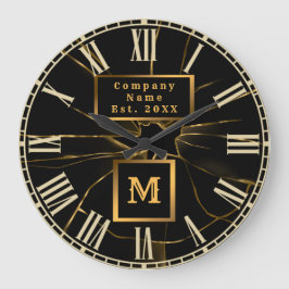 Monogrammad reparation av glas i modern Profession Stor Klocka