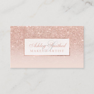 Monogrammad ro-glitter-guld-parfym visitkort