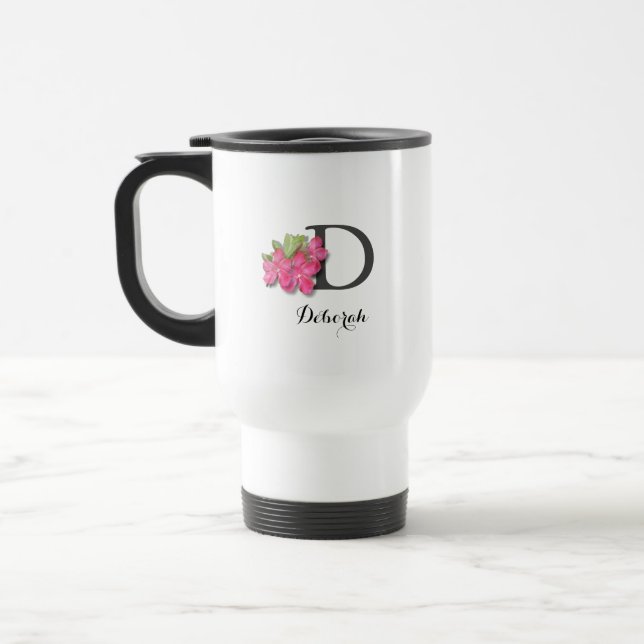 Monogrammad Rosa Azalea Resemugg (Vänster)