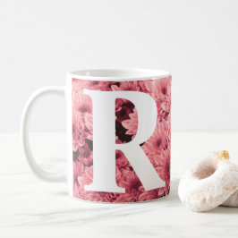 Monogrammad Rosa Chrysanthemum Mugg