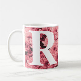 Monogrammad Rosa Chrysanthemum Mugg