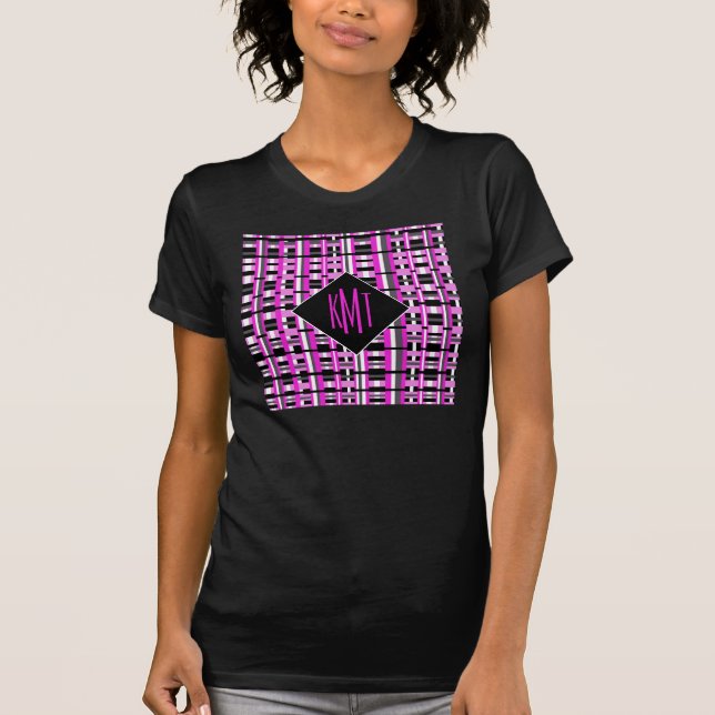Monogrammad Rosa Play T Shirt (Framsida)