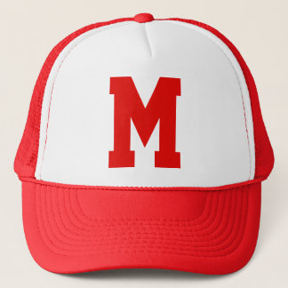 Monogrammad Superstar Red Truckerkeps