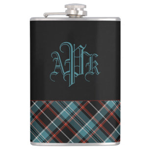 Monogrammad Teal, Black & Red Play Fickplunta