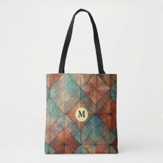 Monogrammad Tote Bag Tygkasse