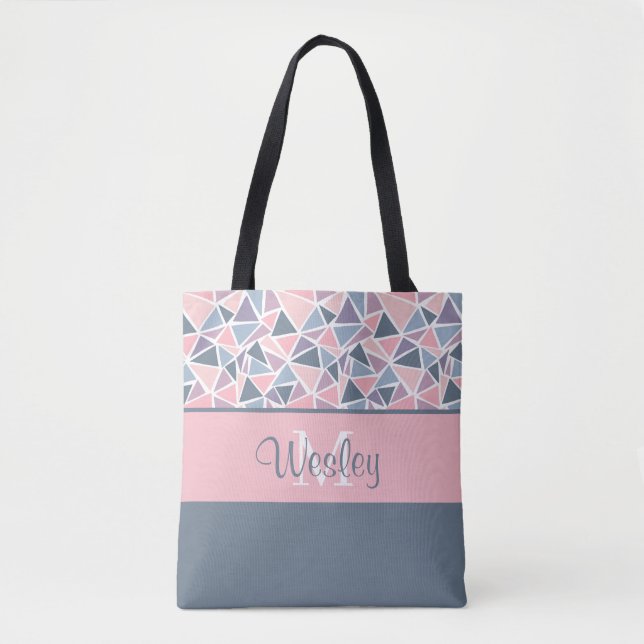 Monogrammad Tote Bag Tygkasse (Framsida)
