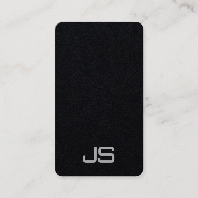 Monogrammad trendig Modern Elegant-mall Visitkort (Framsida)