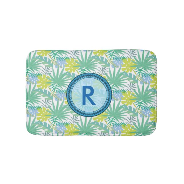 Monogrammad Tropical Design Bath Mat Badrumsmatta (Framsidan)