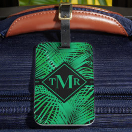 Monogrammad Tropical Handflatan Bagagebricka