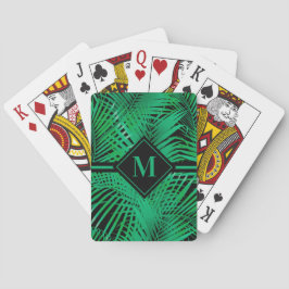 Monogrammad Tropical Handflatan Casinokort