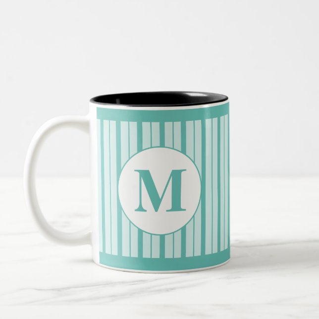 Monogrammad Två-Tonad Mugg (Vänster)