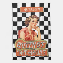 Monogrammad, unik reflexbelagd kökshandduk