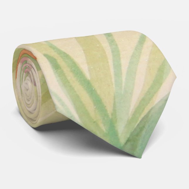 Monogrammad vattenfärgsruta slips (Rullad)