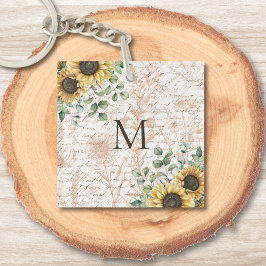 Monogrammad Vintage Rustic Solros