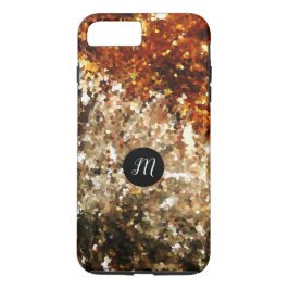 Monogrammade chic guld-miniatyrbilder glitter