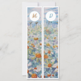 Monogrammade Daisy två Bokmärken