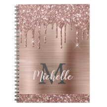 Monogrammade drivrutiner Ro Guld Glitter vid Rosa 