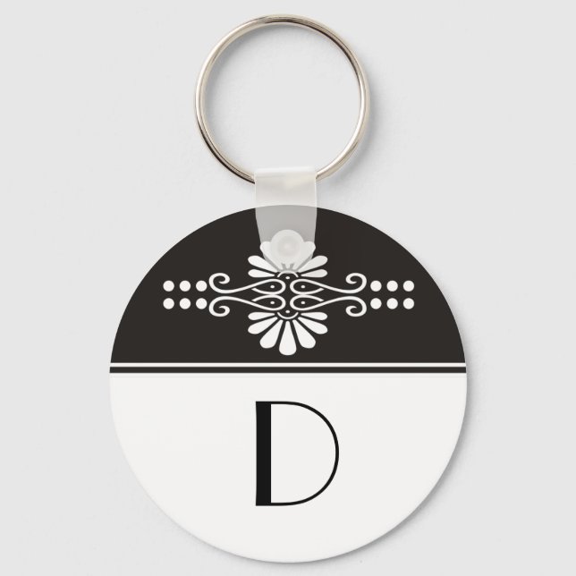 Monogrammade nyckelkedjor nyckelring (Framsida)