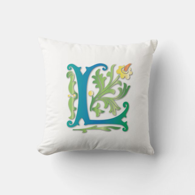 Monogrammade pelare kudde (Framsida)