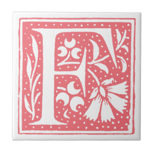 Monogrammade plattor i Brev Kakelplatta