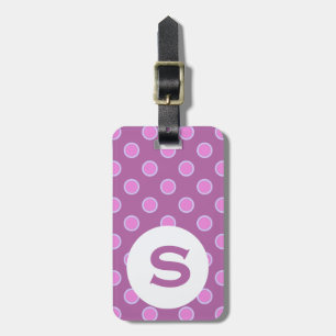 Monogrammade rosor bagagebricka