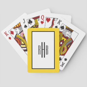 Monogrammade spelkort Poker Deck för Pappa