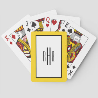 Monogrammade spelkort Poker Deck för Pappa