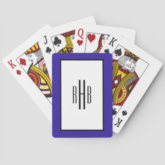 Monogrammade spelkort Poker Gift för Pappa