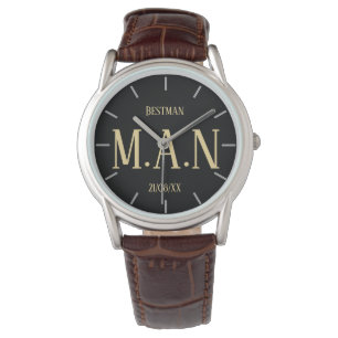 Monogrammade Tack för bästa Marskalkar Armbandsur