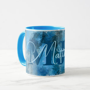 Monogrammade Winter Blues Impressions Mugg