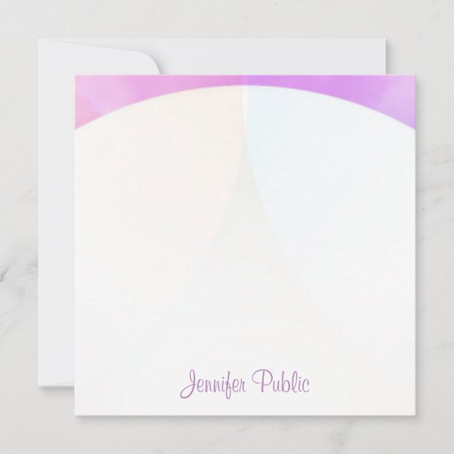 Monogrammall för elegant Calligraphy Namn Script M Anteckningskort (Framsida)