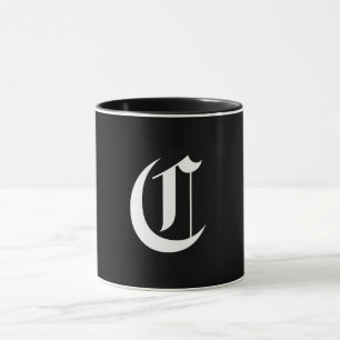 Monogrammall för elegant mugg