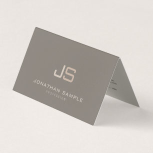 Monogrammall för professionell Modern Elegant Visitkort