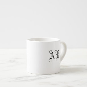 Monogrammallen Text Ceramic Espresso Mugg Espressomugg