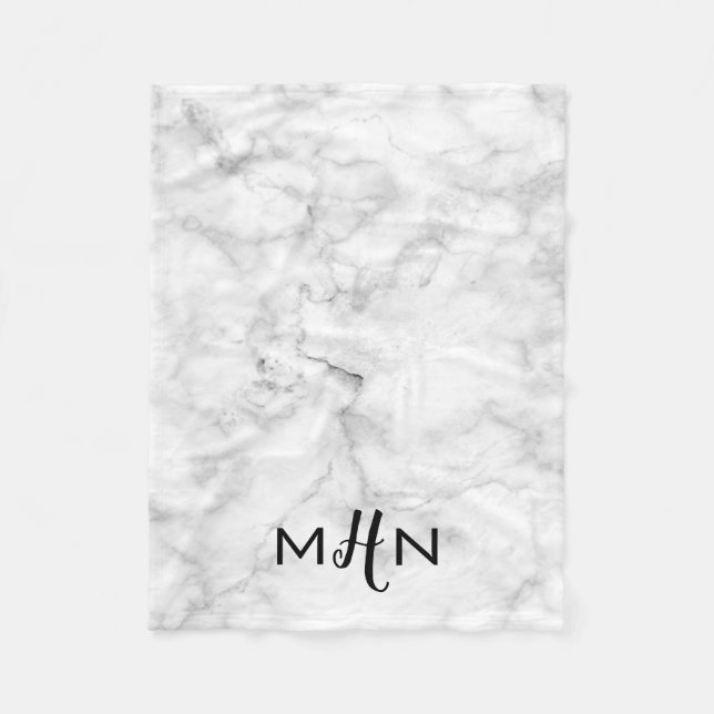 MonogramMARMORfilt Fleecefilt (Framsidan)