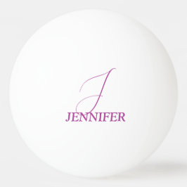 Monogrammat av plum pingisboll